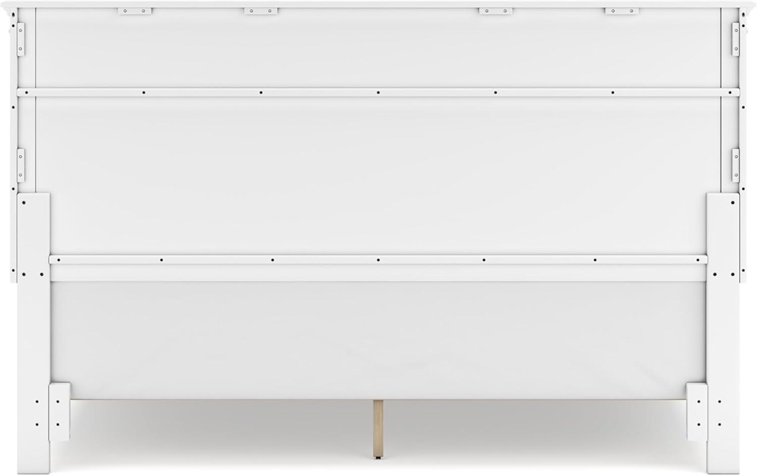 imageSignature Design by Ashley Lanolee Farmhouse Panel Storage Bed Foundation or Box Spring Not Needed King BlackWhite