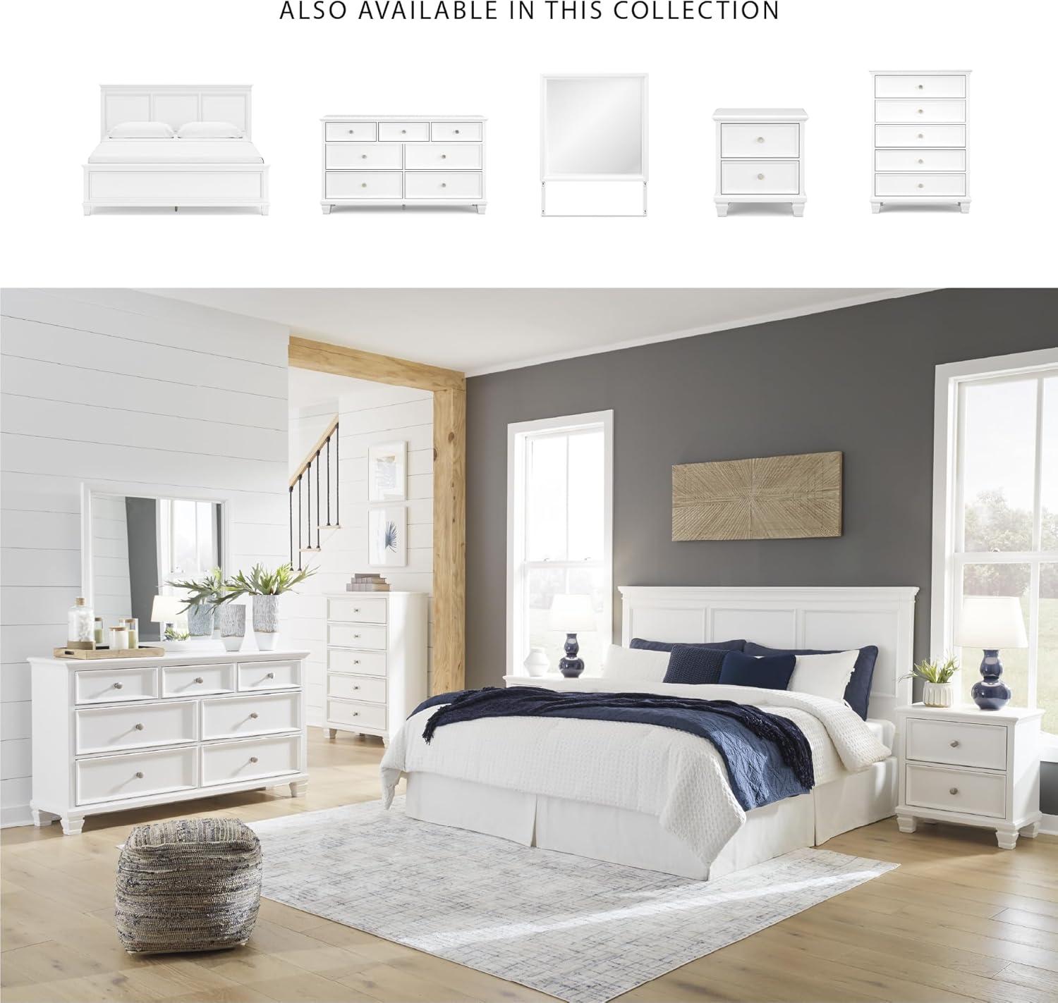 imageSignature Design by Ashley Lanolee Farmhouse Panel Storage Bed Foundation or Box Spring Not Needed King BlackWhite