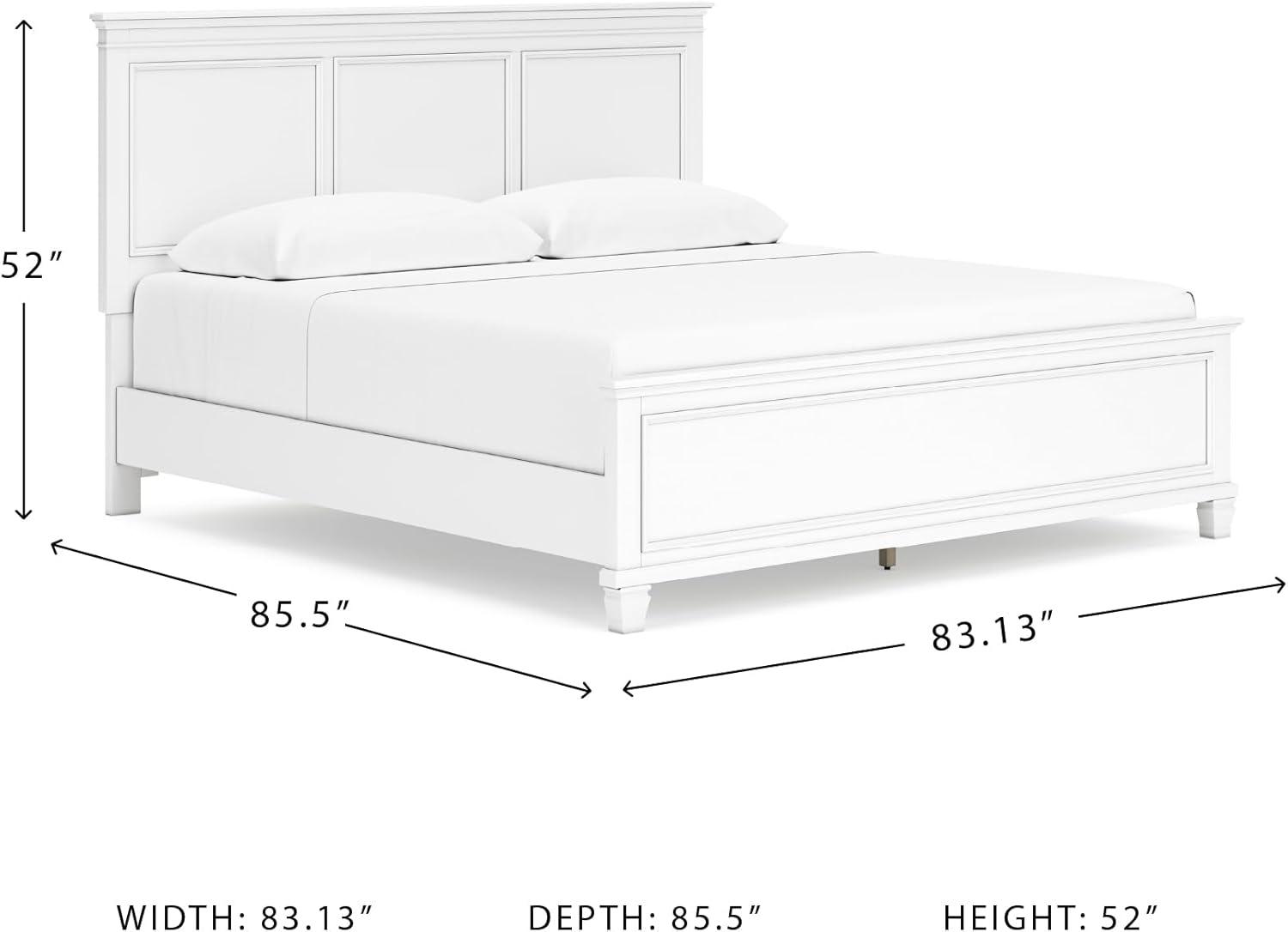 imageSignature Design by Ashley Lanolee Farmhouse Panel Storage Bed Foundation or Box Spring Not Needed King BlackWhite