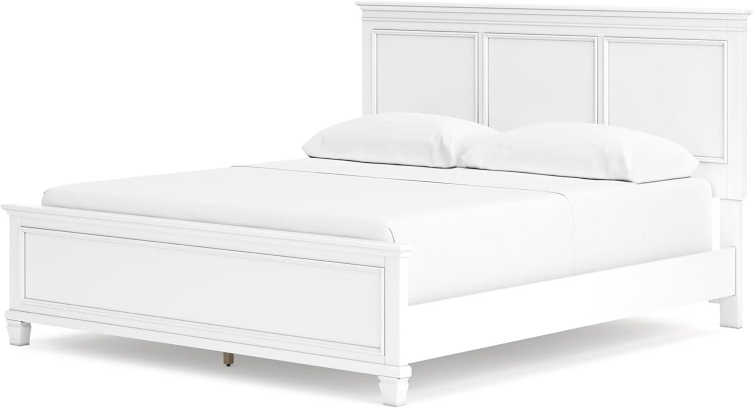 imageSignature Design by Ashley Lanolee Farmhouse Panel Storage Bed Foundation or Box Spring Not Needed King BlackWhite