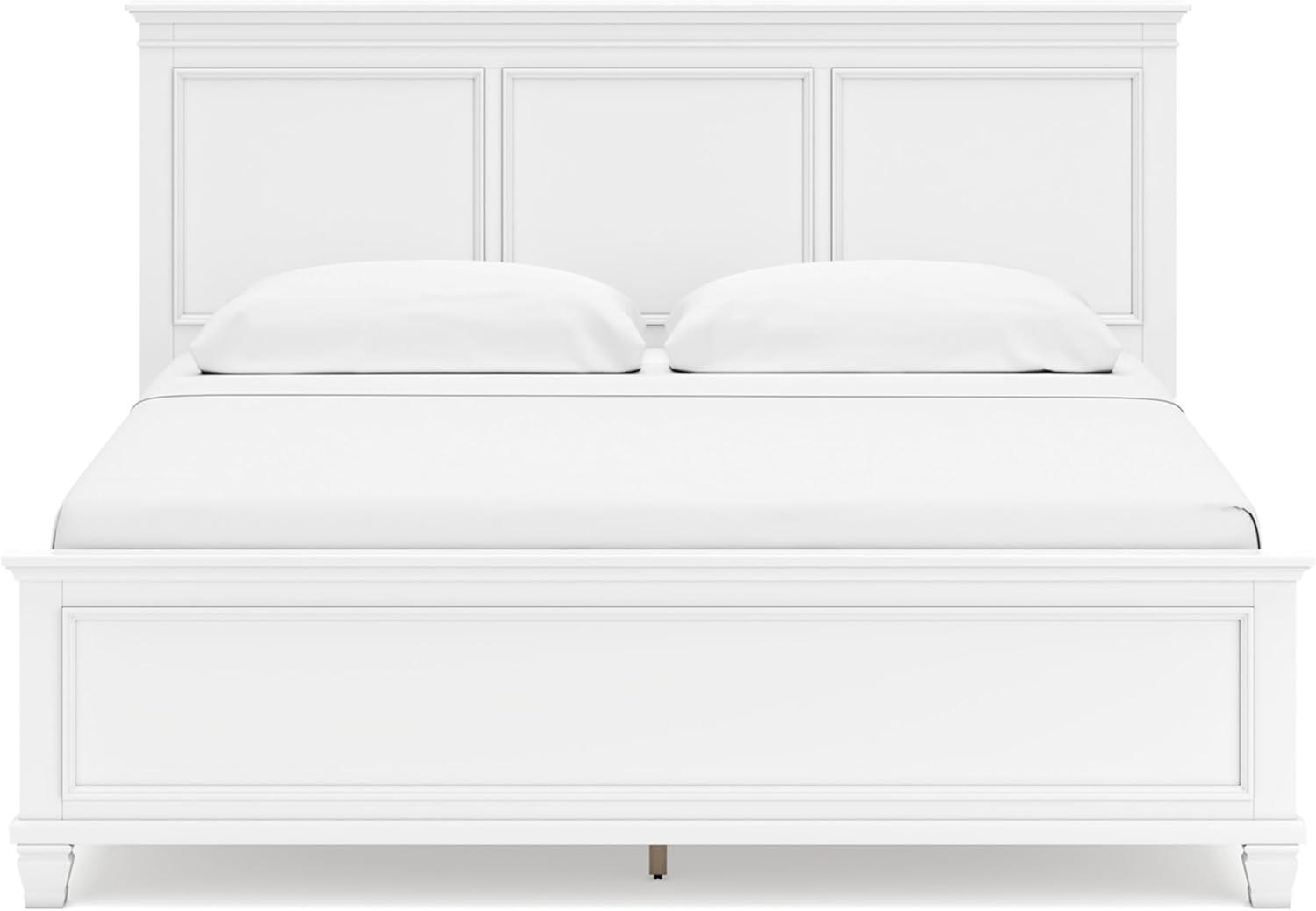 imageSignature Design by Ashley Lanolee Farmhouse Panel Storage Bed Foundation or Box Spring Not Needed King BlackWhite