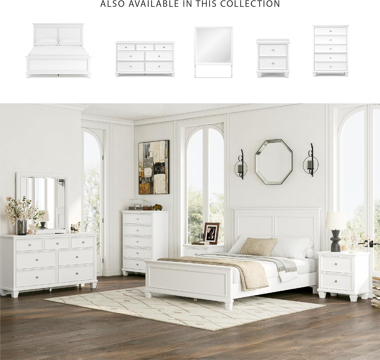 imageSignature Design by Ashley Lanolee Farmhouse Panel Storage Bed Foundation or Box Spring Not Needed King BlackWhite