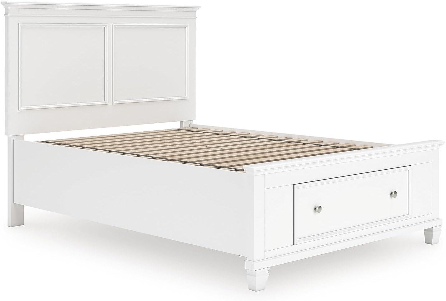 imageSignature Design by Ashley Lanolee Farmhouse Panel Storage Bed Foundation or Box Spring Not Needed King BlackWhite