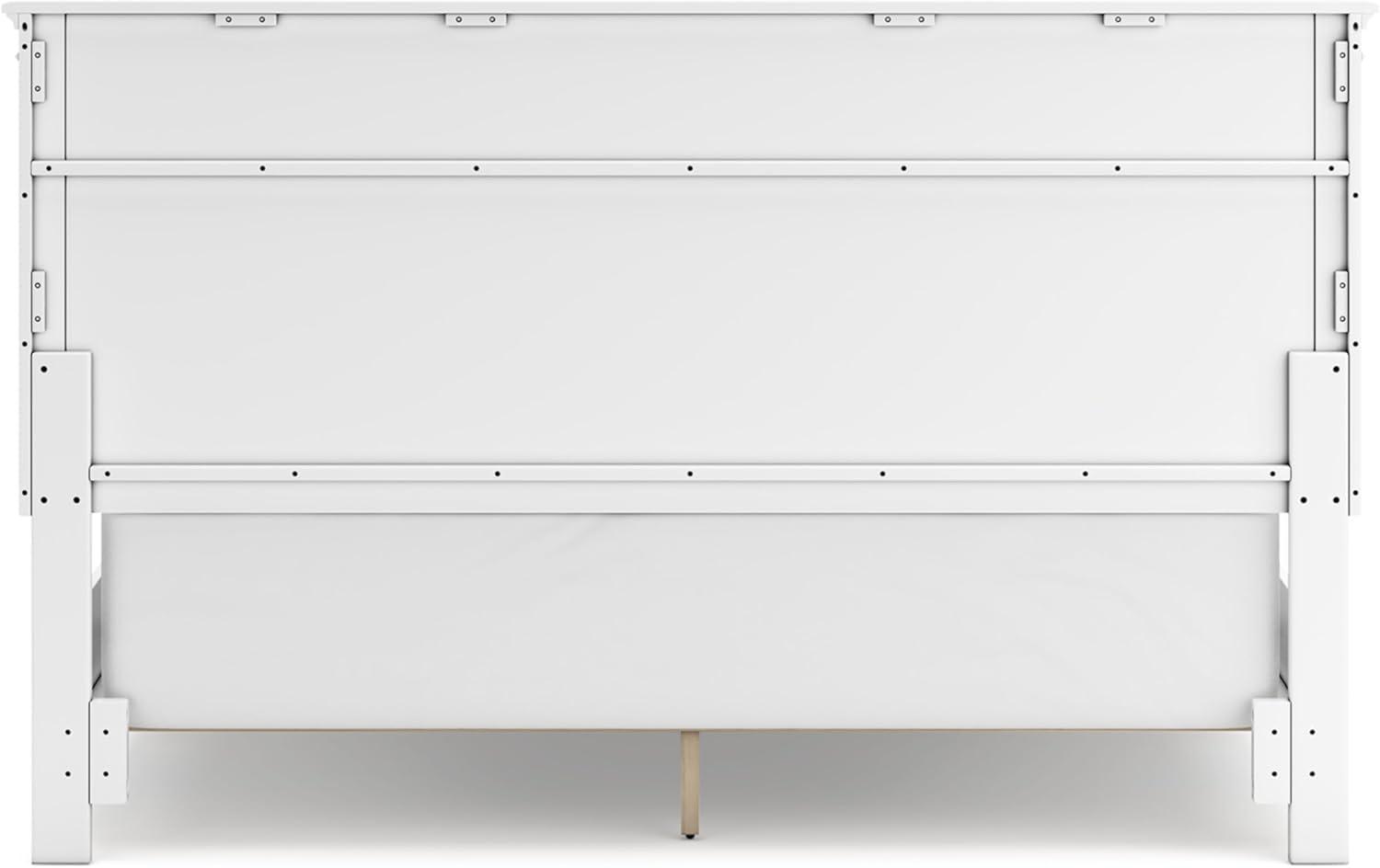 imageSignature Design by Ashley Lanolee Farmhouse Panel Storage Bed Foundation or Box Spring Not Needed King BlackWhite