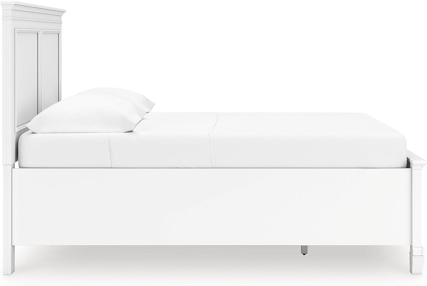 imageSignature Design by Ashley Lanolee Farmhouse Panel Storage Bed Foundation or Box Spring Not Needed King BlackWhite