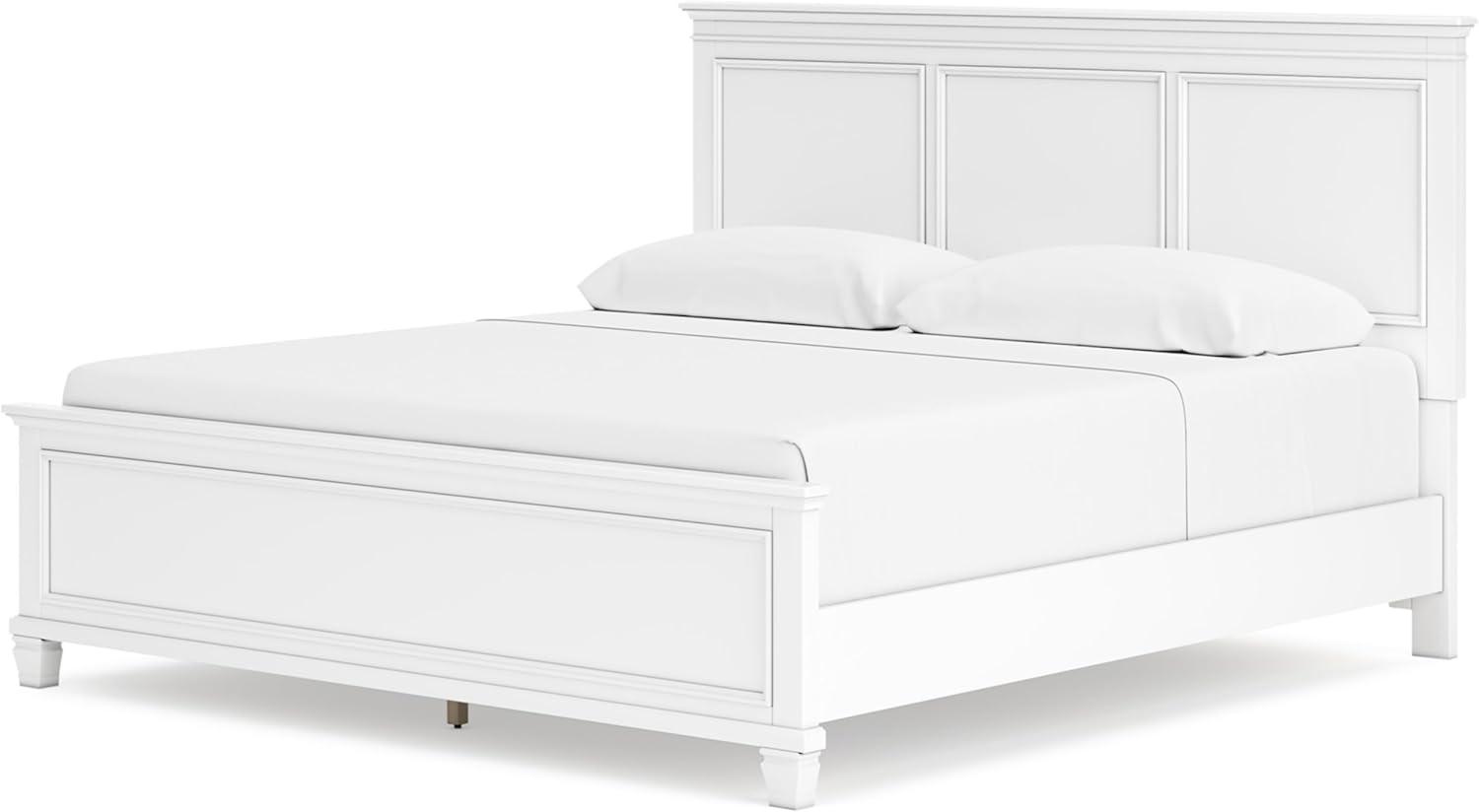 imageSignature Design by Ashley Lanolee Farmhouse Panel Storage Bed Foundation or Box Spring Not Needed King BlackWhite