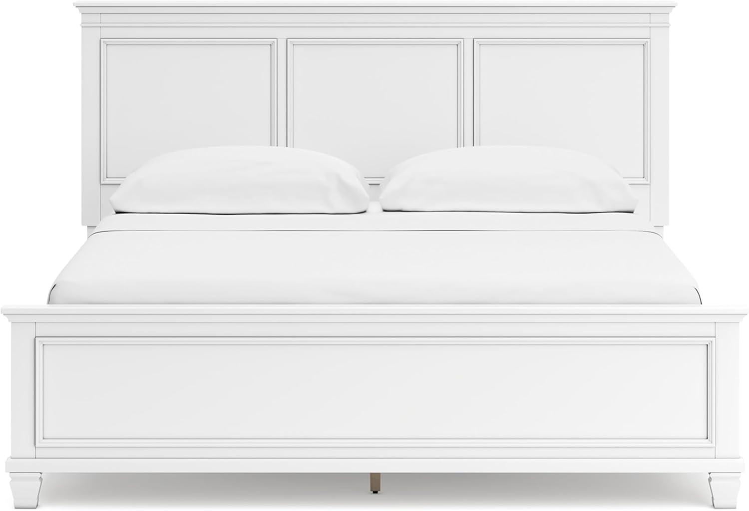 imageSignature Design by Ashley Lanolee Farmhouse Panel Storage Bed Foundation or Box Spring Not Needed King BlackWhite