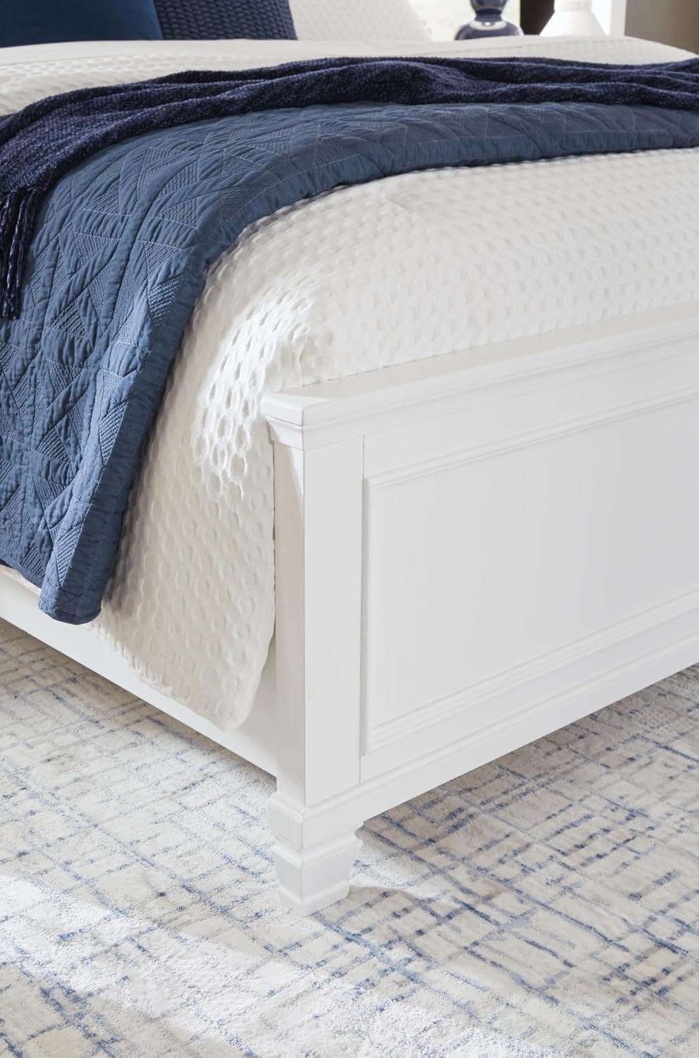 imageSignature Design by Ashley Lanolee Farmhouse Panel Storage Bed Foundation or Box Spring Not Needed King BlackWhite