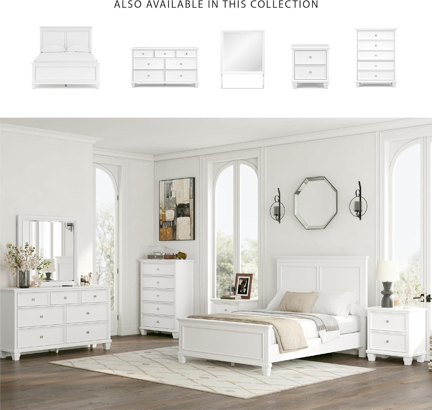 imageSignature Design by Ashley Lanolee Farmhouse Panel Storage Bed Foundation or Box Spring Not Needed King BlackWhite