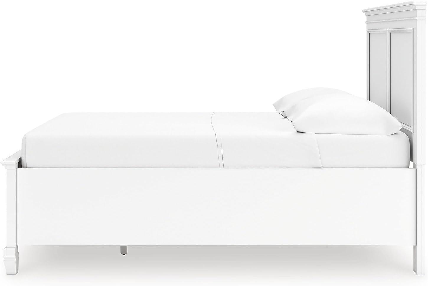 imageSignature Design by Ashley Lanolee Farmhouse Panel Storage Bed Foundation or Box Spring Not Needed King BlackWhite