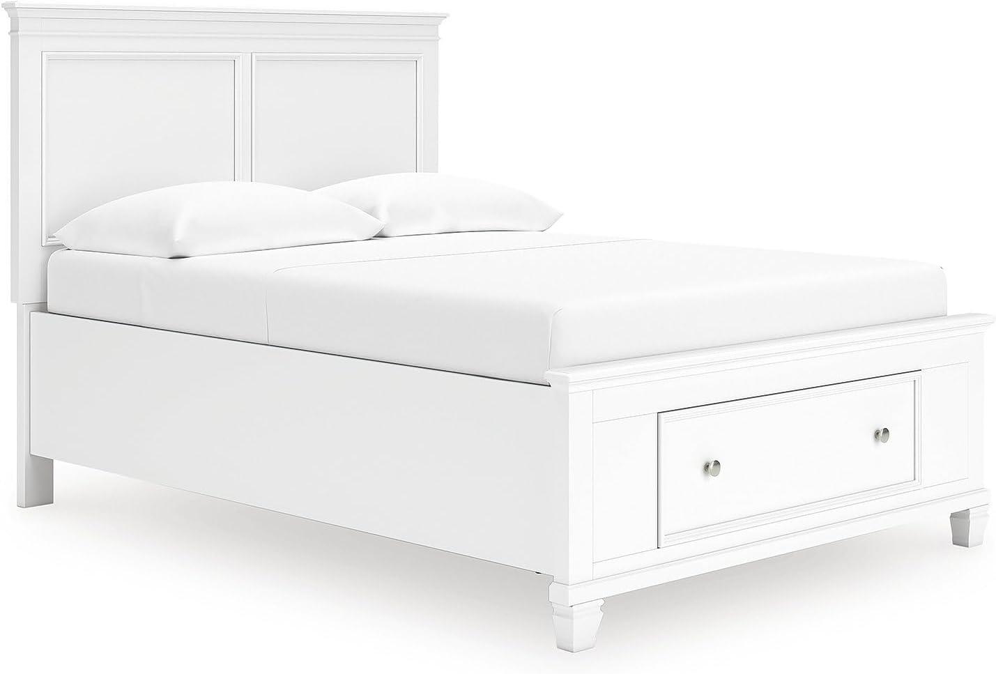 imageSignature Design by Ashley Lanolee Farmhouse Panel Storage Bed Foundation or Box Spring Not Needed King BlackWhite