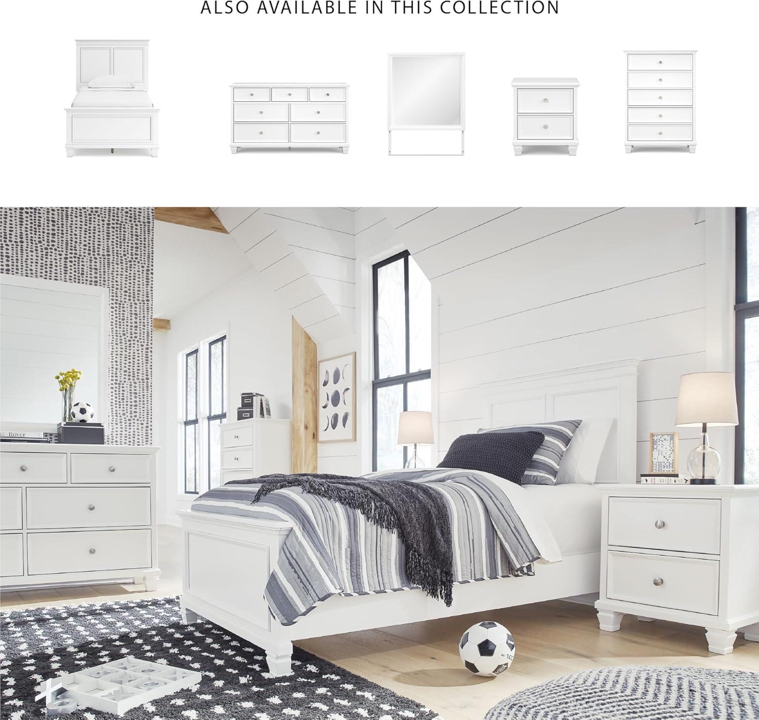 imageSignature Design by Ashley Lanolee Farmhouse Panel Storage Bed Foundation or Box Spring Not Needed King BlackWhite