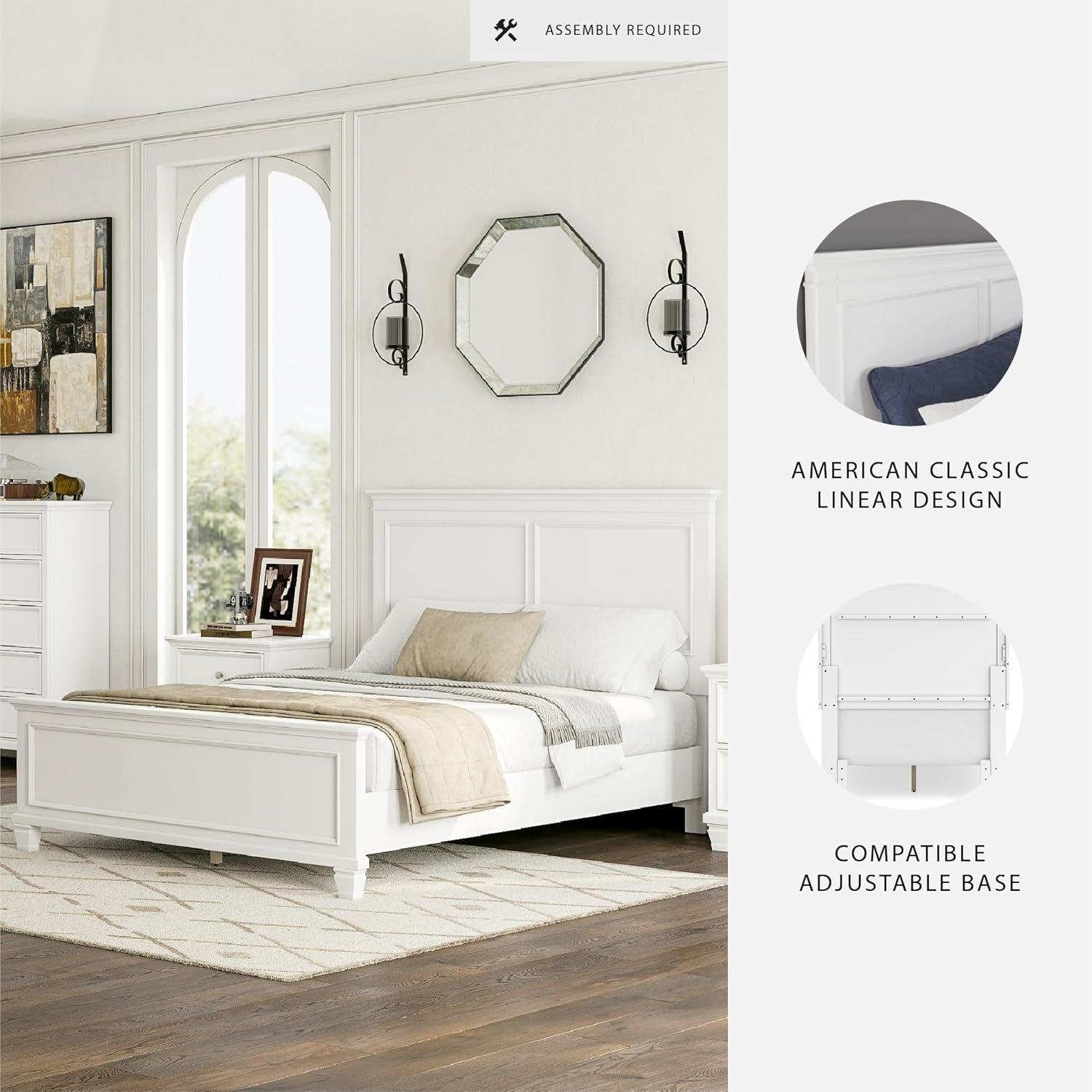 imageSignature Design by Ashley Lanolee Farmhouse Panel Storage Bed Foundation or Box Spring Not Needed King BlackWhite