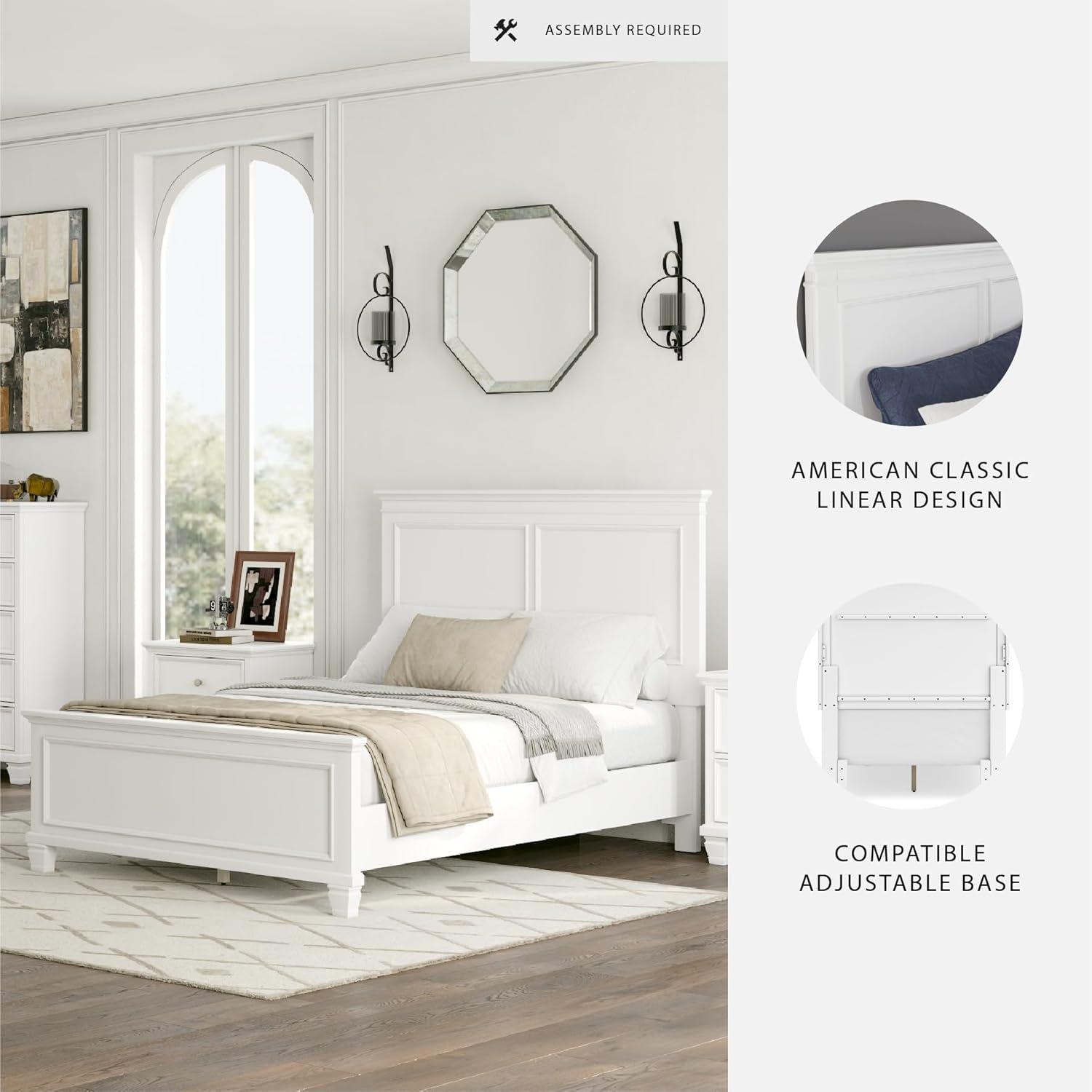 imageSignature Design by Ashley Lanolee Farmhouse Panel Storage Bed Foundation or Box Spring Not Needed King BlackWhite