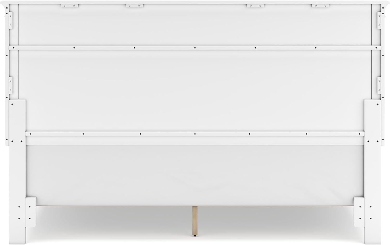 imageSignature Design by Ashley Lanolee Farmhouse Panel Storage Bed Foundation or Box Spring Not Needed King BlackWhite