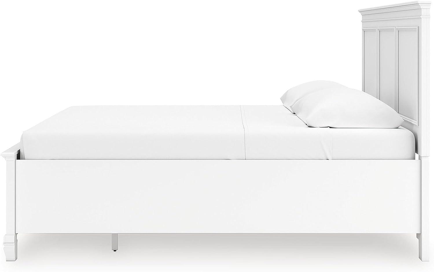 imageSignature Design by Ashley Lanolee Farmhouse Panel Storage Bed Foundation or Box Spring Not Needed King BlackWhite