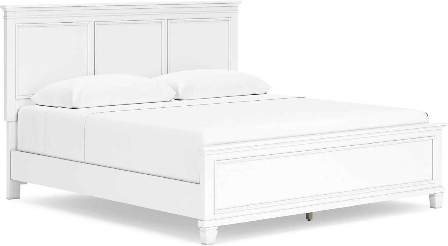 imageSignature Design by Ashley Lanolee Farmhouse Panel Storage Bed Foundation or Box Spring Not Needed King BlackWhite