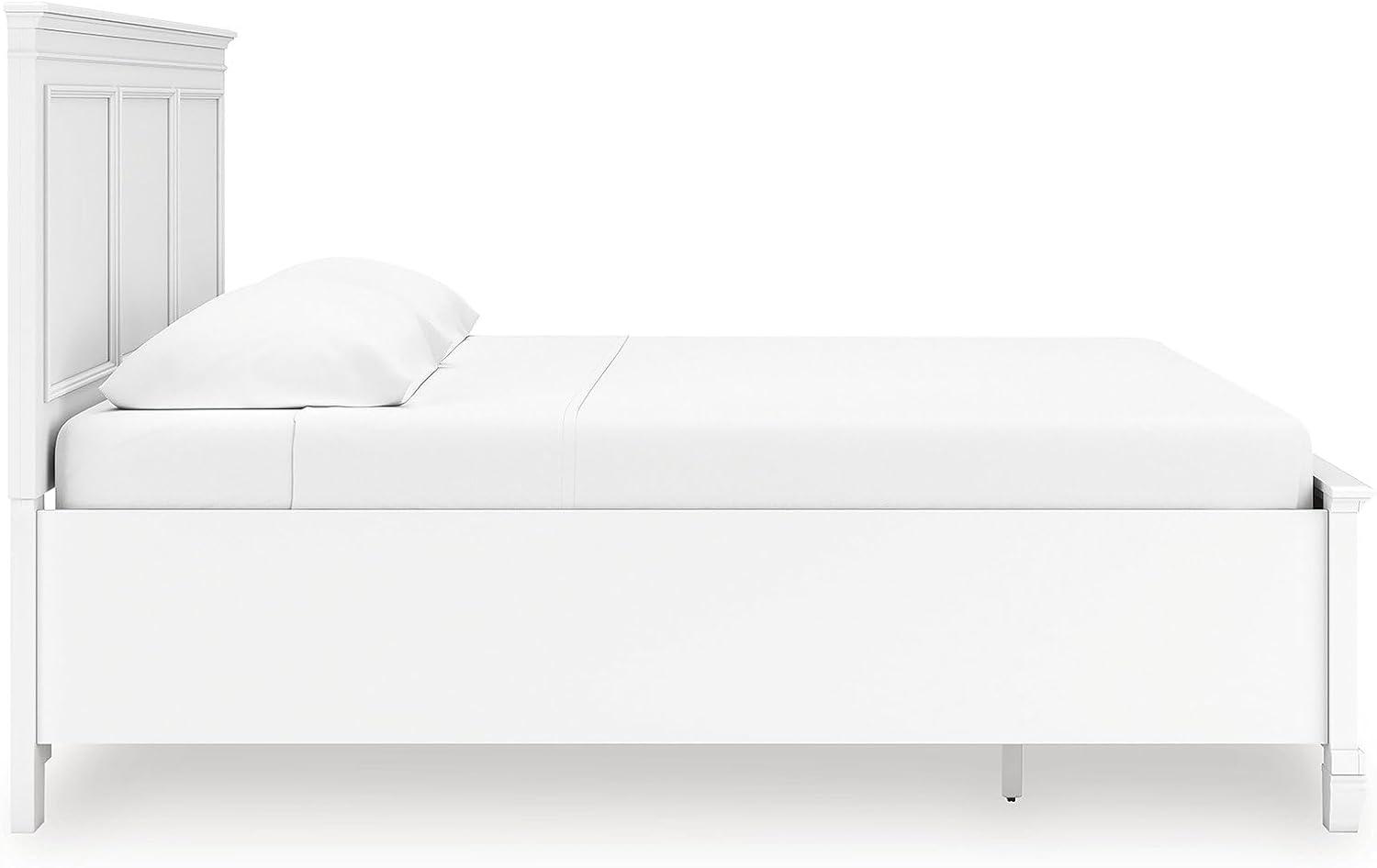 imageSignature Design by Ashley Lanolee Farmhouse Panel Storage Bed Foundation or Box Spring Not Needed King BlackWhite