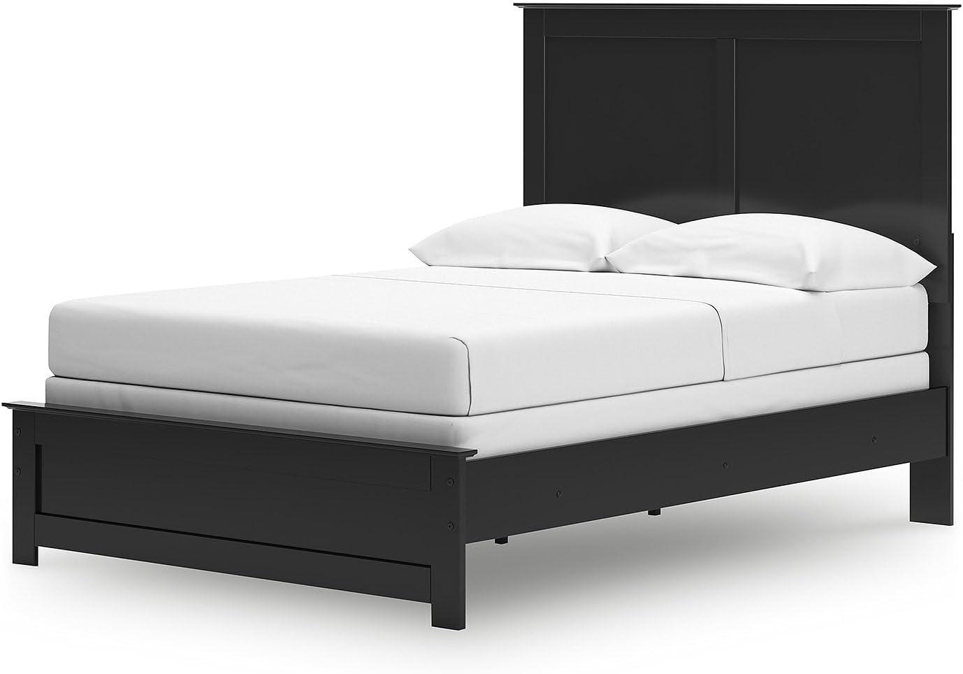 imageSignature Design by Ashley Maribel Transitional Queen Panel Bed Foundation or Box Spring Needed BlackBlack