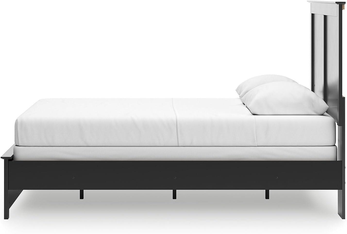 imageSignature Design by Ashley Maribel Transitional Queen Panel Bed Foundation or Box Spring Needed BlackBlack