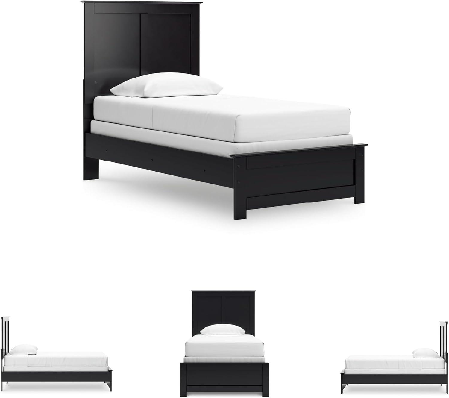 imageSignature Design by Ashley Maribel Transitional Queen Panel Bed Foundation or Box Spring Needed BlackBlack