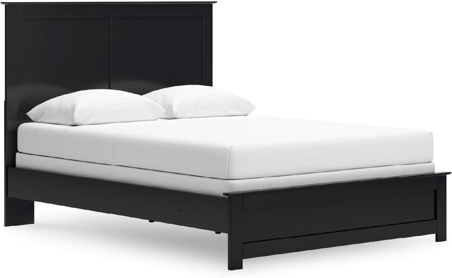 imageSignature Design by Ashley Maribel Transitional Queen Panel Bed Foundation or Box Spring Needed BlackBlack