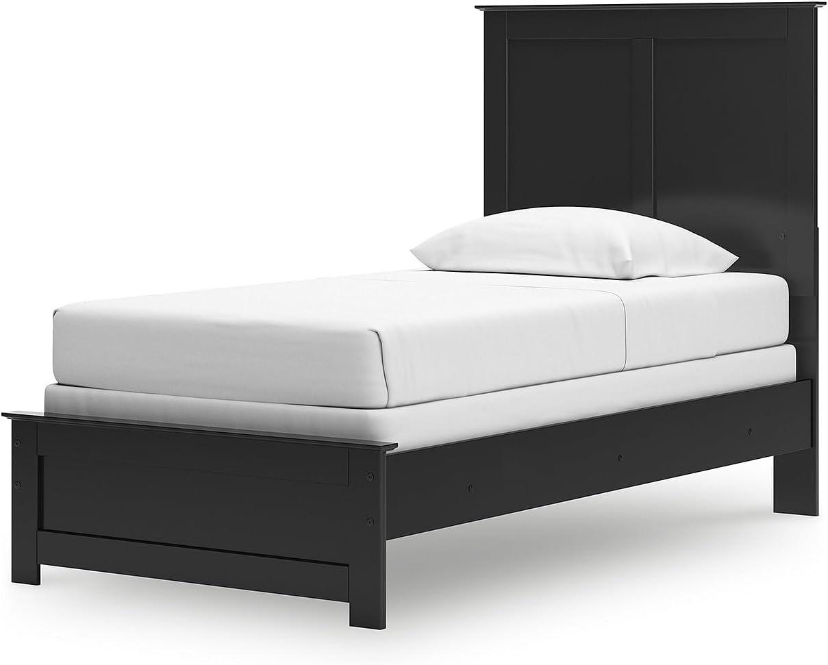 imageSignature Design by Ashley Maribel Transitional Queen Panel Bed Foundation or Box Spring Needed BlackBlack