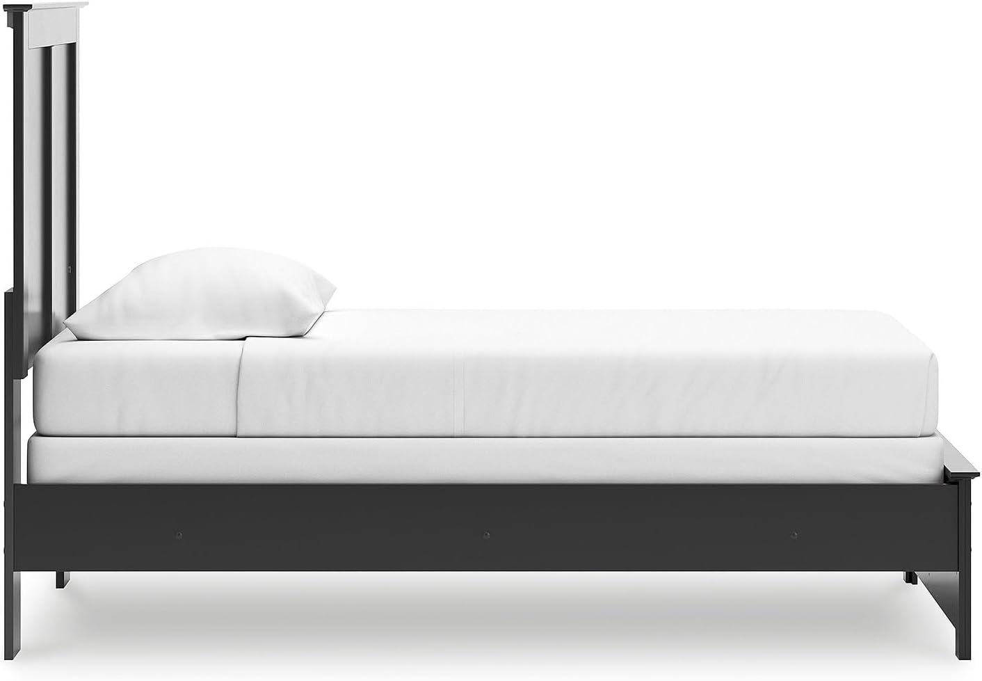 imageSignature Design by Ashley Maribel Transitional Queen Panel Bed Foundation or Box Spring Needed BlackBlack