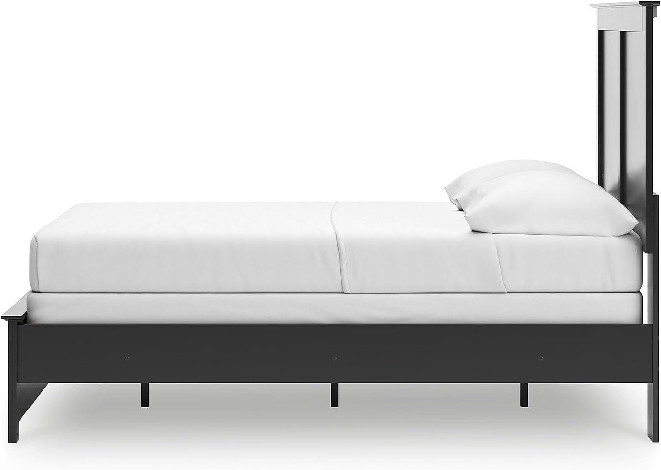 imageSignature Design by Ashley Maribel Transitional Queen Panel Bed Foundation or Box Spring Needed BlackBlack