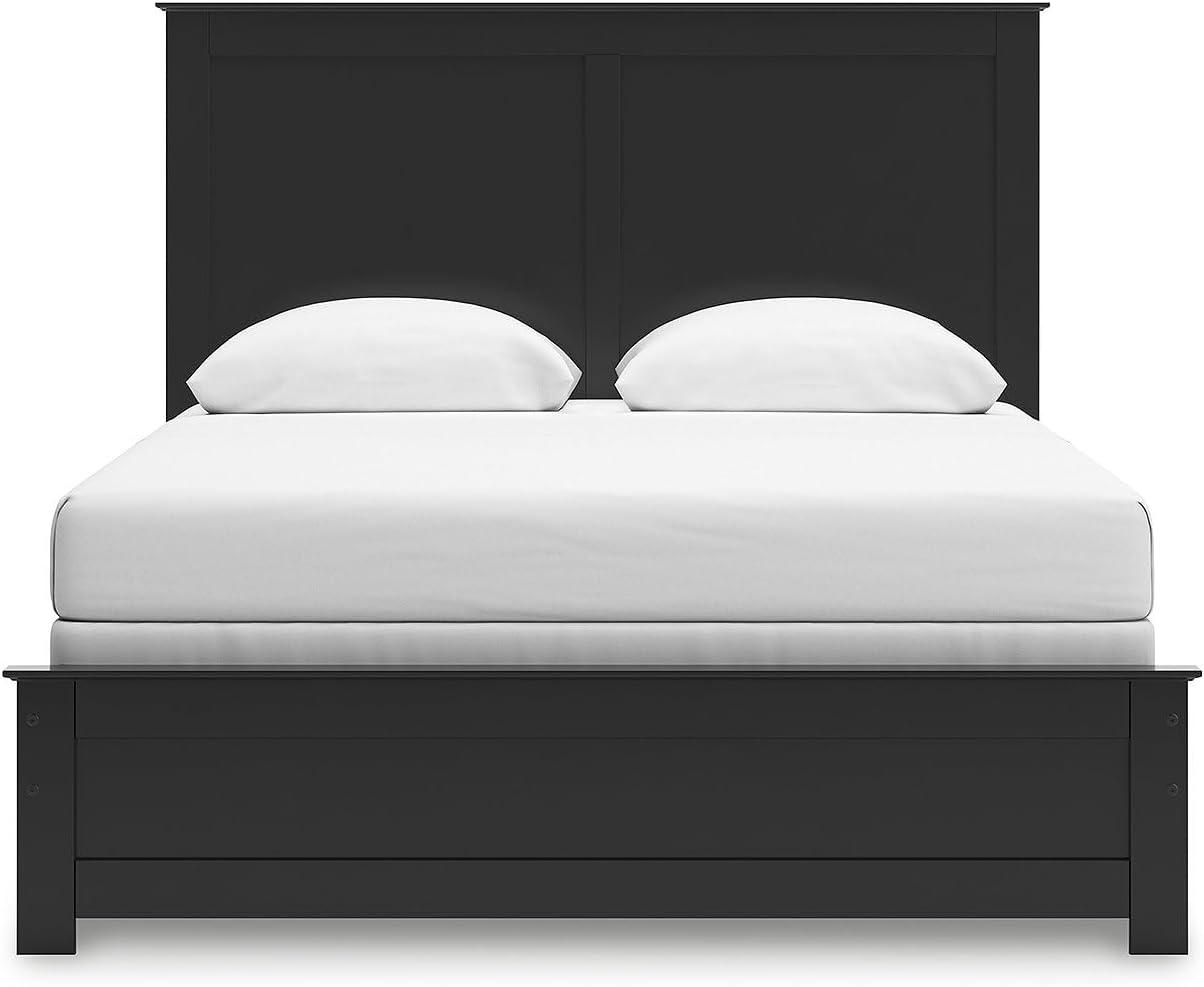 imageSignature Design by Ashley Maribel Transitional Queen Panel Bed Foundation or Box Spring Needed BlackBlack