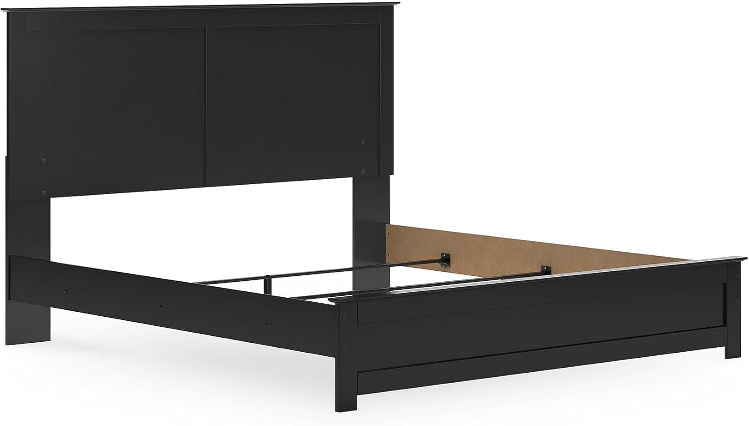 imageSignature Design by Ashley Maribel Transitional Queen Panel Bed Foundation or Box Spring Needed BlackBlack