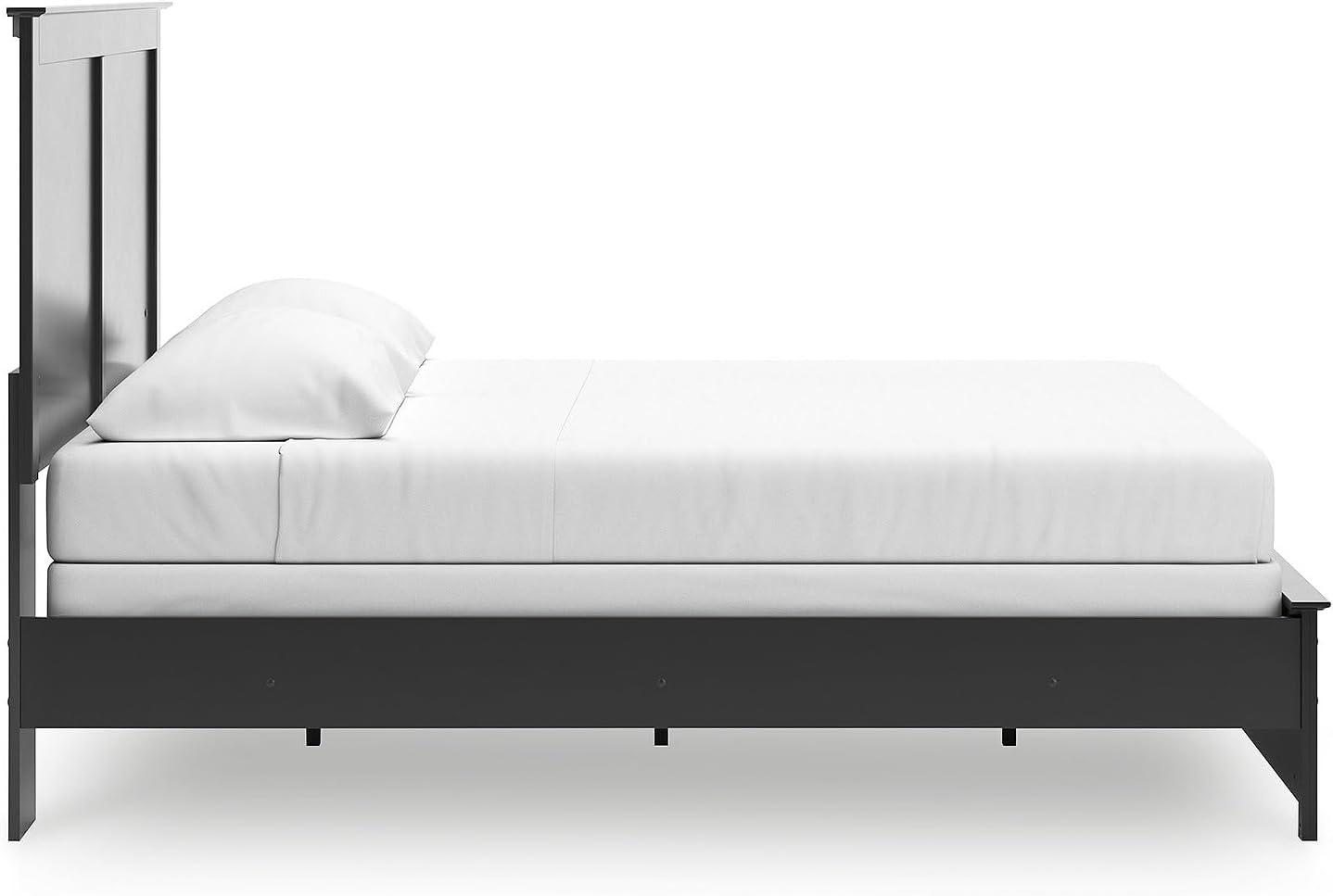 imageSignature Design by Ashley Maribel Transitional Queen Panel Bed Foundation or Box Spring Needed BlackBlack