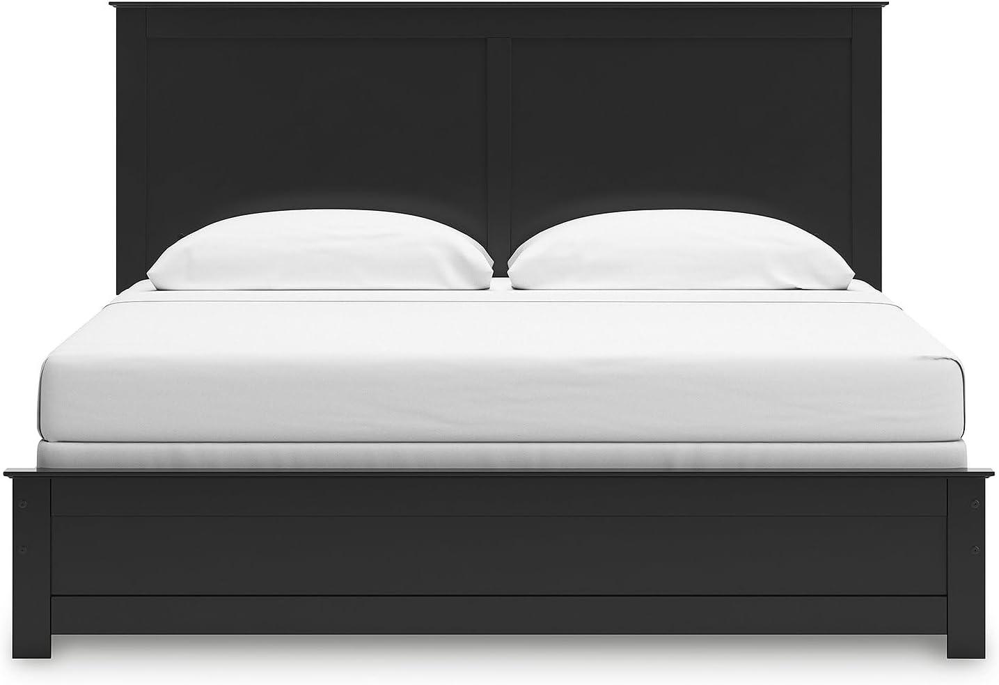 imageSignature Design by Ashley Maribel Transitional Queen Panel Bed Foundation or Box Spring Needed BlackBlack