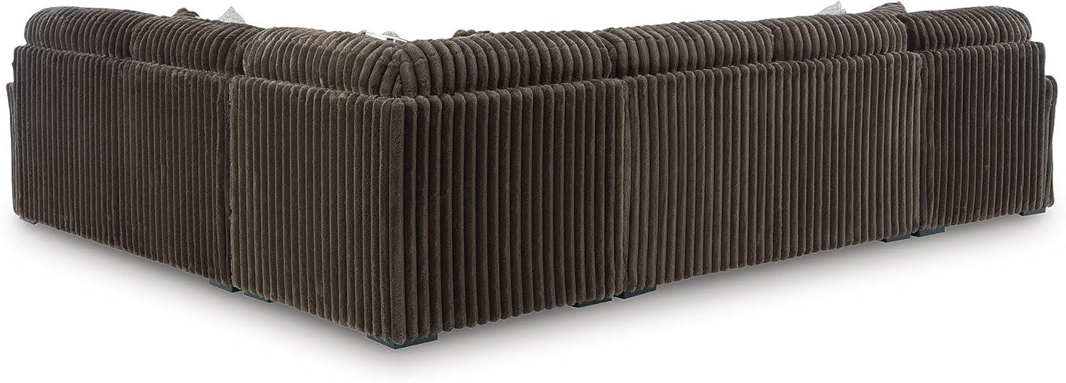 imageSignature Design by Ashley MidnightMadness Contemporary Symmetrical 2Piece Sectional with Reversible Seat Cushion Dark BrownBrown