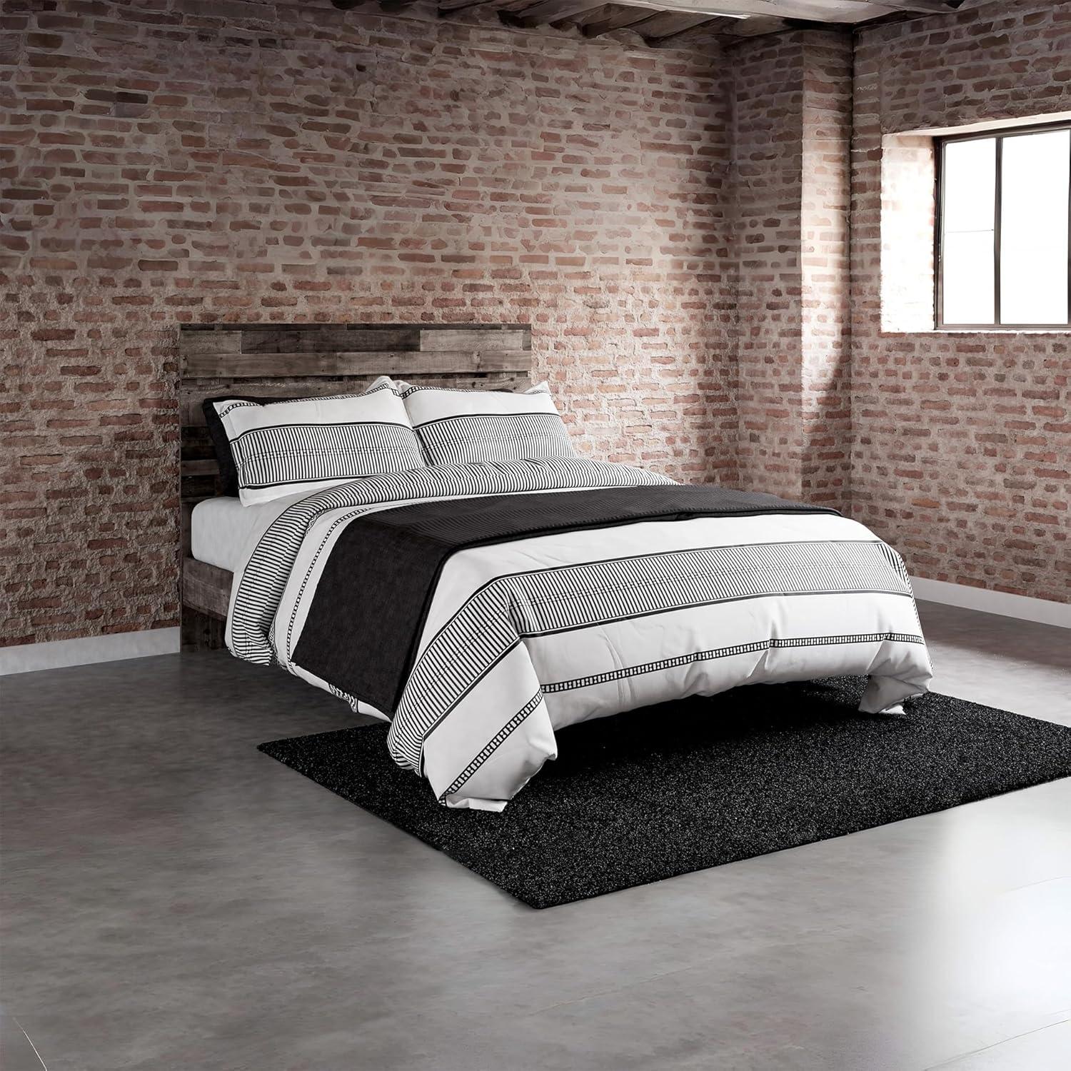 imageSignature Design by Ashley Neilsville Casual Queen Panel Platform Bed Foundation or Box Spring Not Needed GrayMulti Gray