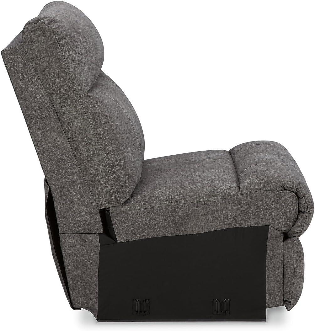 imageSignature Design by Ashley NextGen DuraPella Contemporary Faux Leather Modular Wall Hugger 3Piece Power Reclining Sectional Loveseat with Console Adjustable Headrest and USB Ports GrayGrey