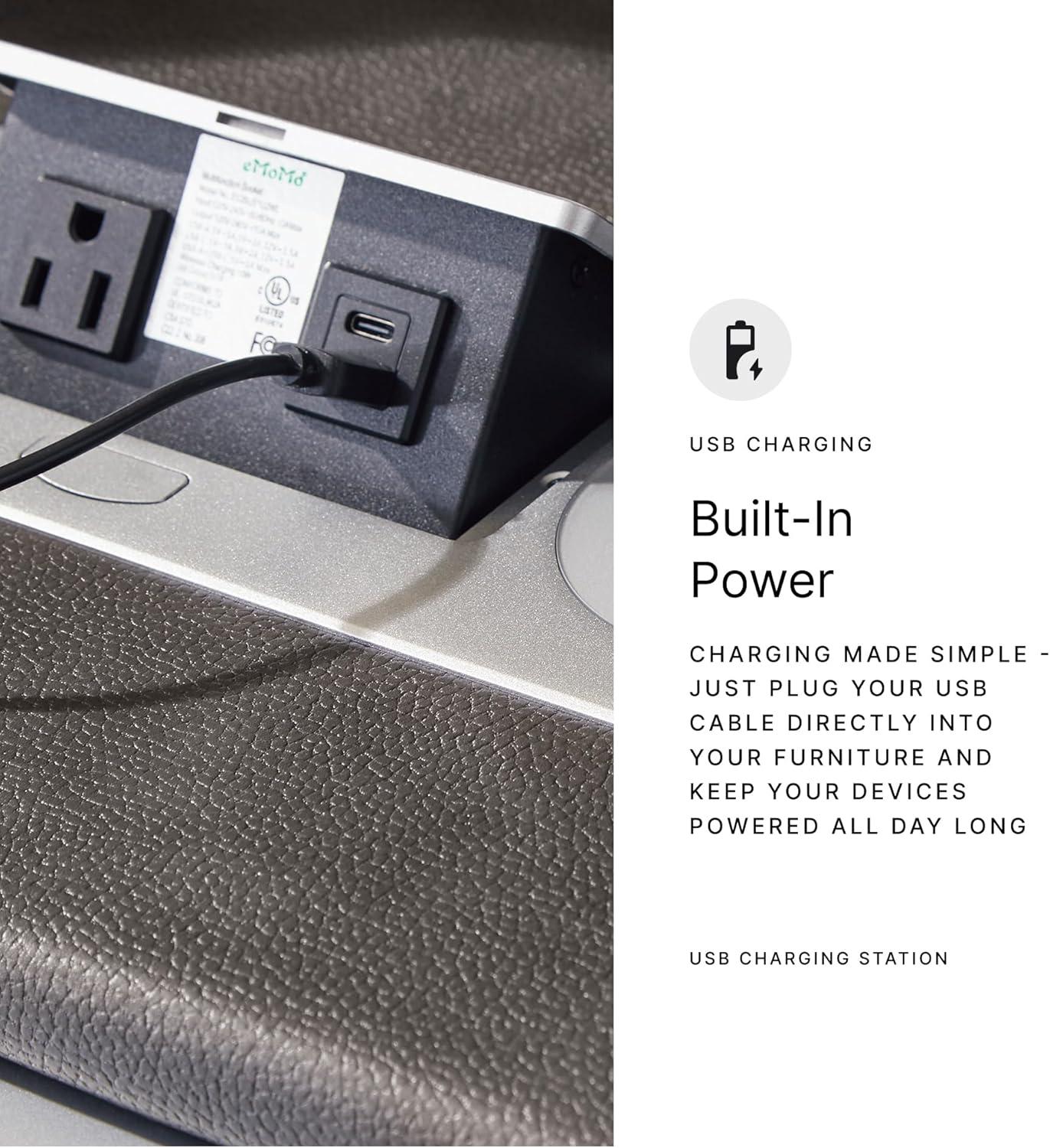 imageSignature Design by Ashley NextGen DuraPella Contemporary Faux Leather Modular Wall Hugger 3Piece Power Reclining Sectional Loveseat with Console Adjustable Headrest and USB Ports GrayDark Gray