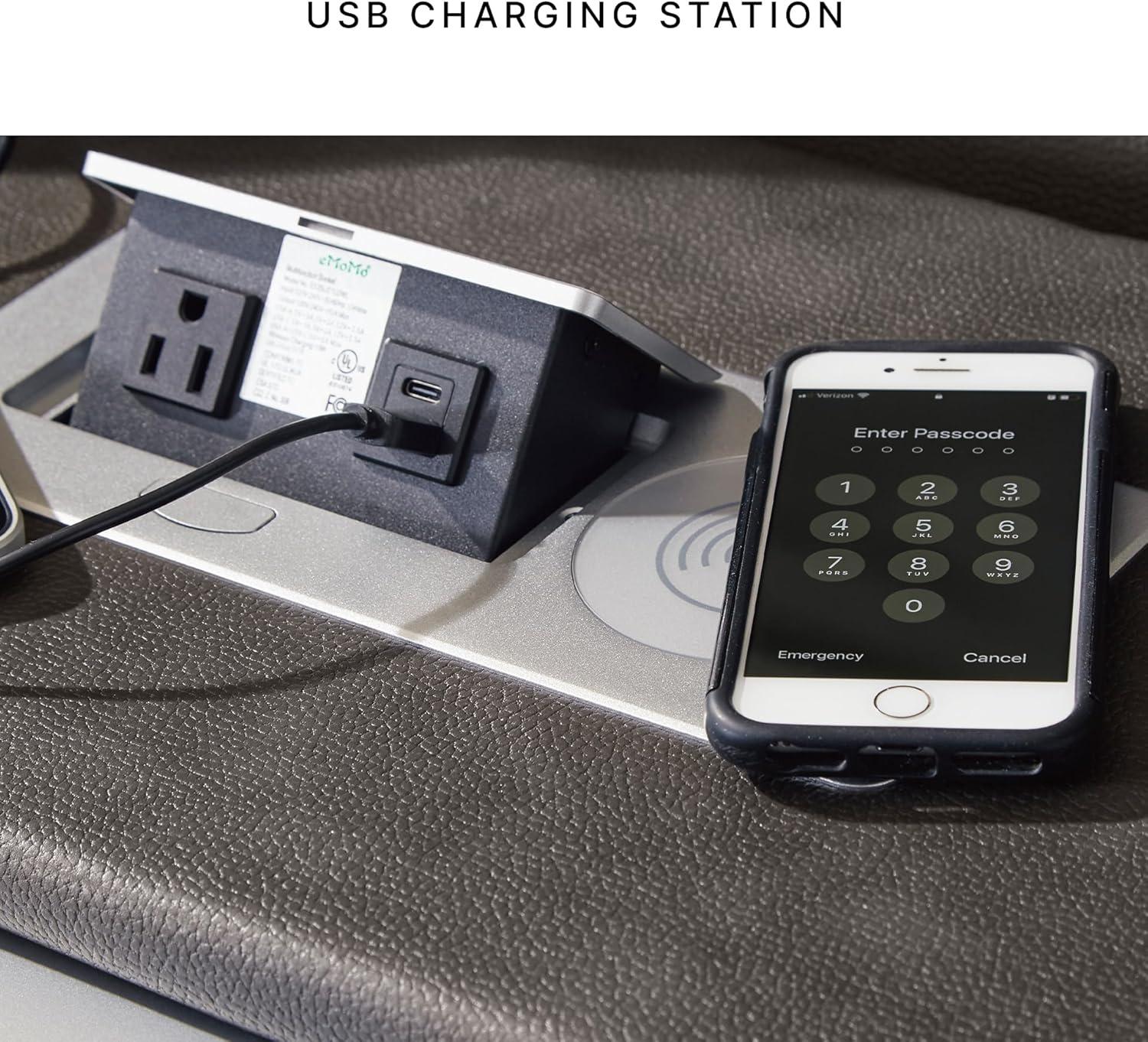 imageSignature Design by Ashley NextGen DuraPella Contemporary Faux Leather Modular Wall Hugger 3Piece Power Reclining Sectional Loveseat with Console Adjustable Headrest and USB Ports GrayDark Gray