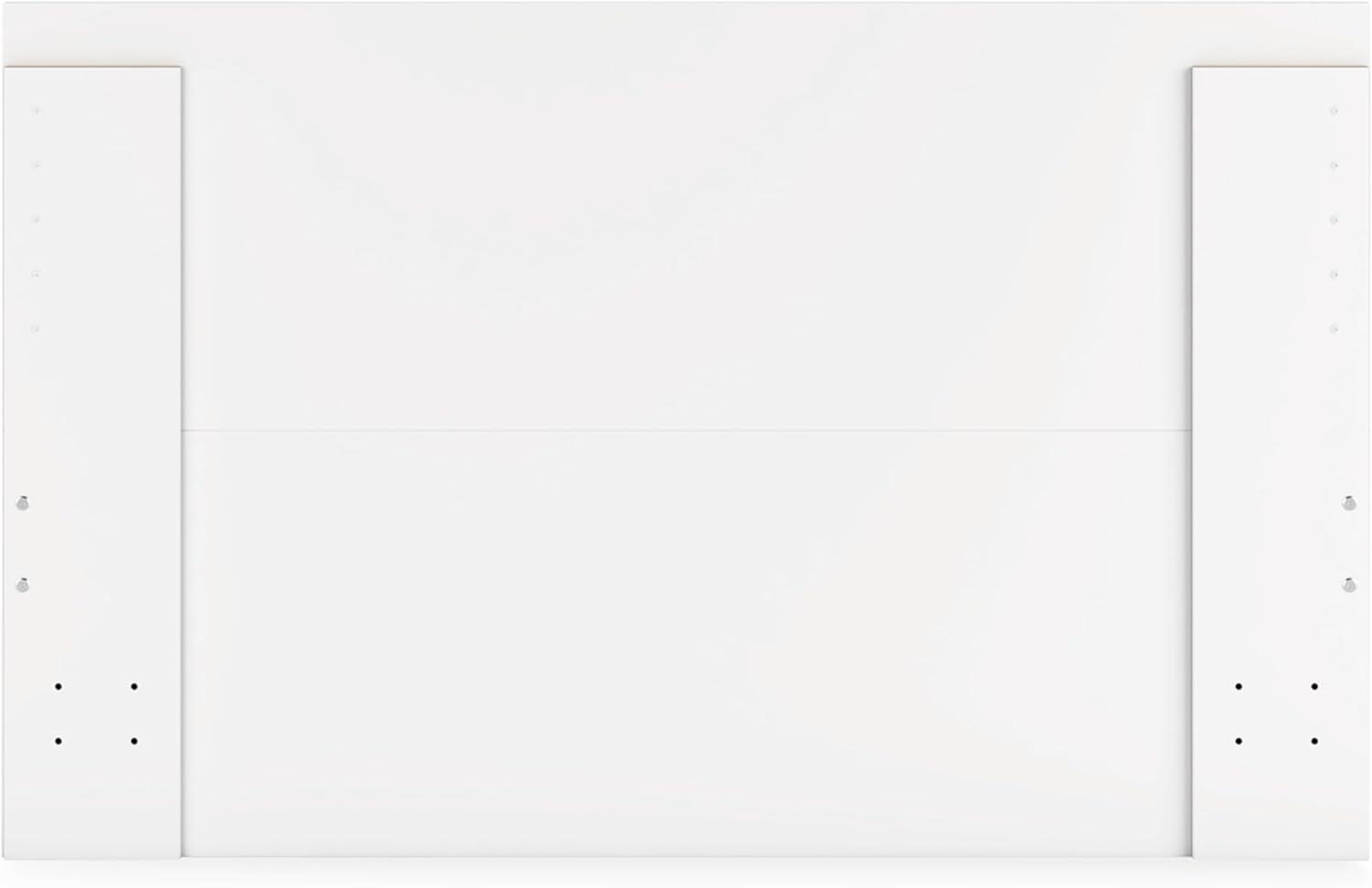 imageSignature Design by Ashley Onita Minimalist 4Drawer Full Platform Bed with 2 Side Storage Foundation or Box Spring Not Needed WhiteWhite