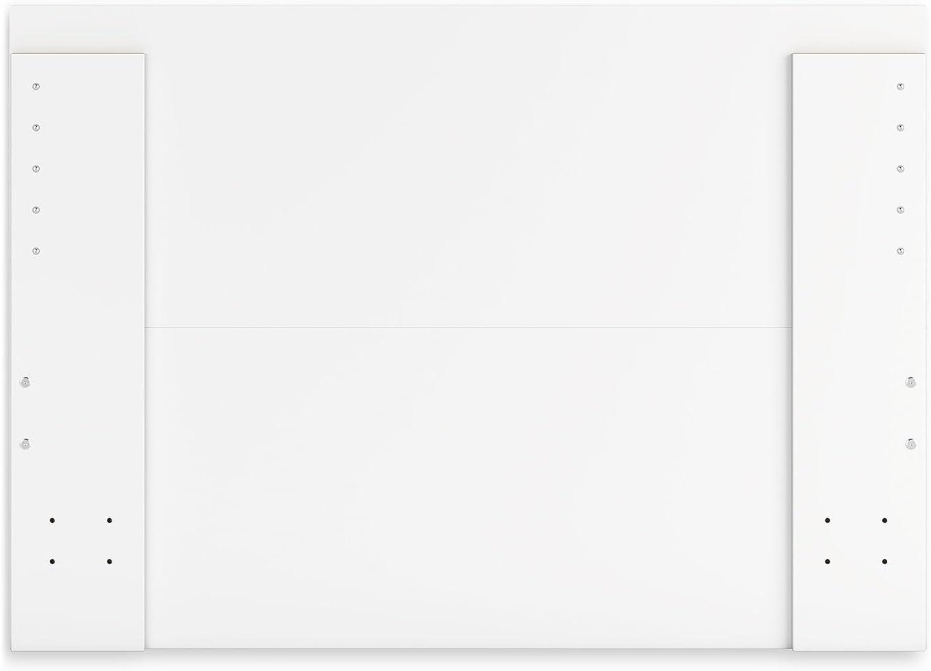 imageSignature Design by Ashley Onita Minimalist 4Drawer Full Platform Bed with 2 Side Storage Foundation or Box Spring Not Needed WhiteWhite