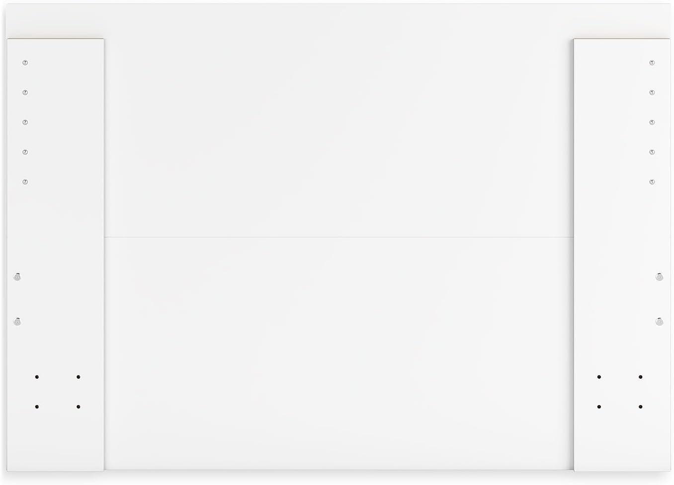 imageSignature Design by Ashley Onita Minimalist 4Drawer Full Platform Bed with 2 Side Storage Foundation or Box Spring Not Needed WhiteWhite