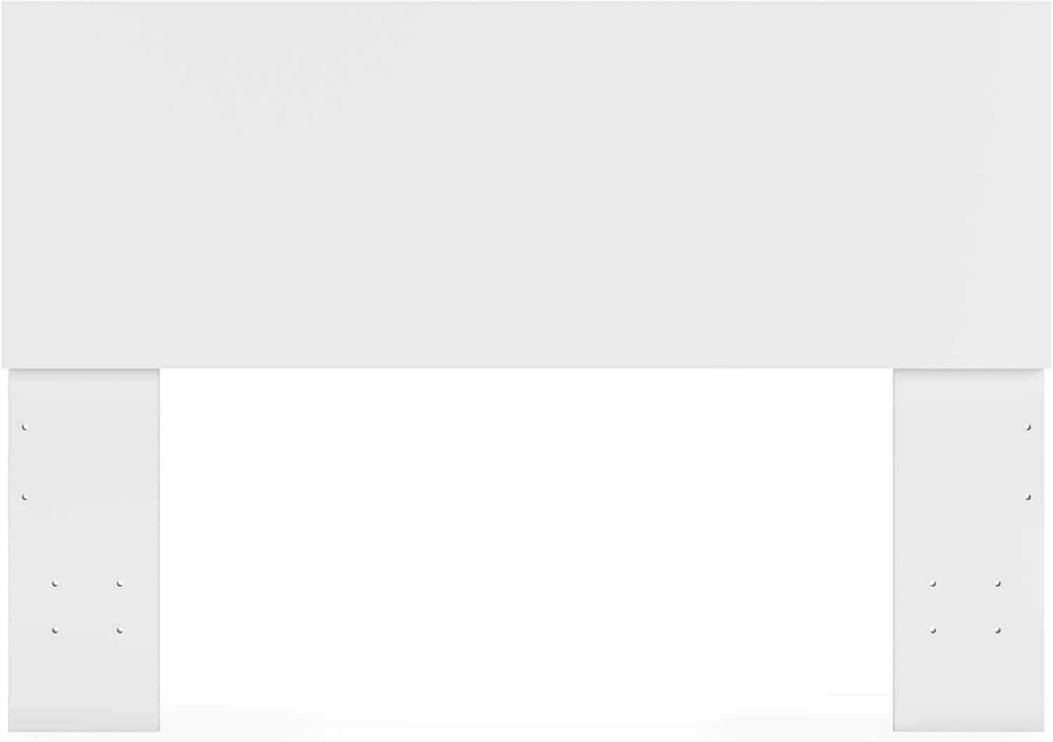 imageSignature Design by Ashley Onita Minimalist 4Drawer Full Platform Bed with 2 Side Storage Foundation or Box Spring Not Needed WhiteWhite