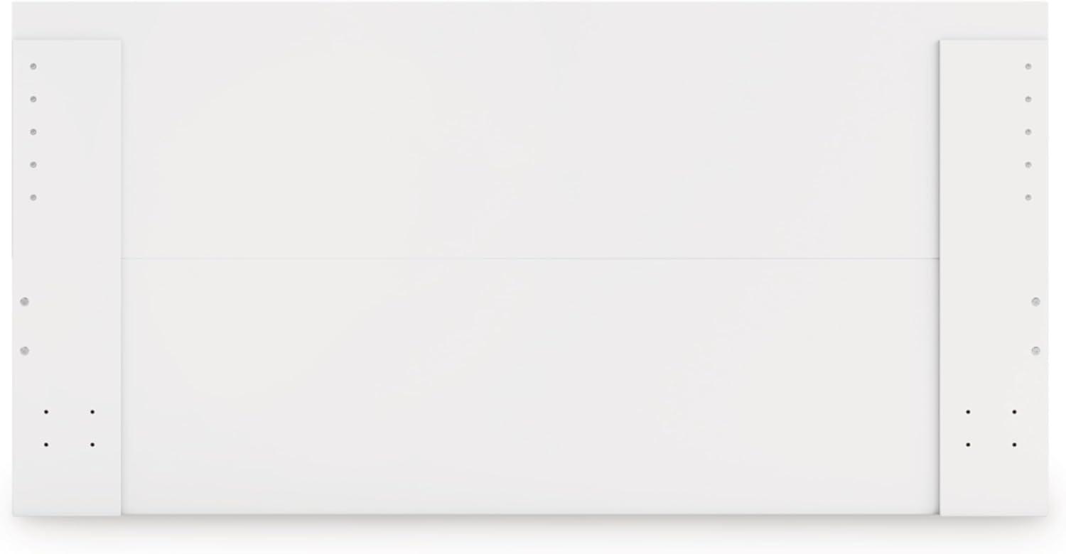 imageSignature Design by Ashley Onita Minimalist 4Drawer Full Platform Bed with 2 Side Storage Foundation or Box Spring Not Needed WhiteWhite