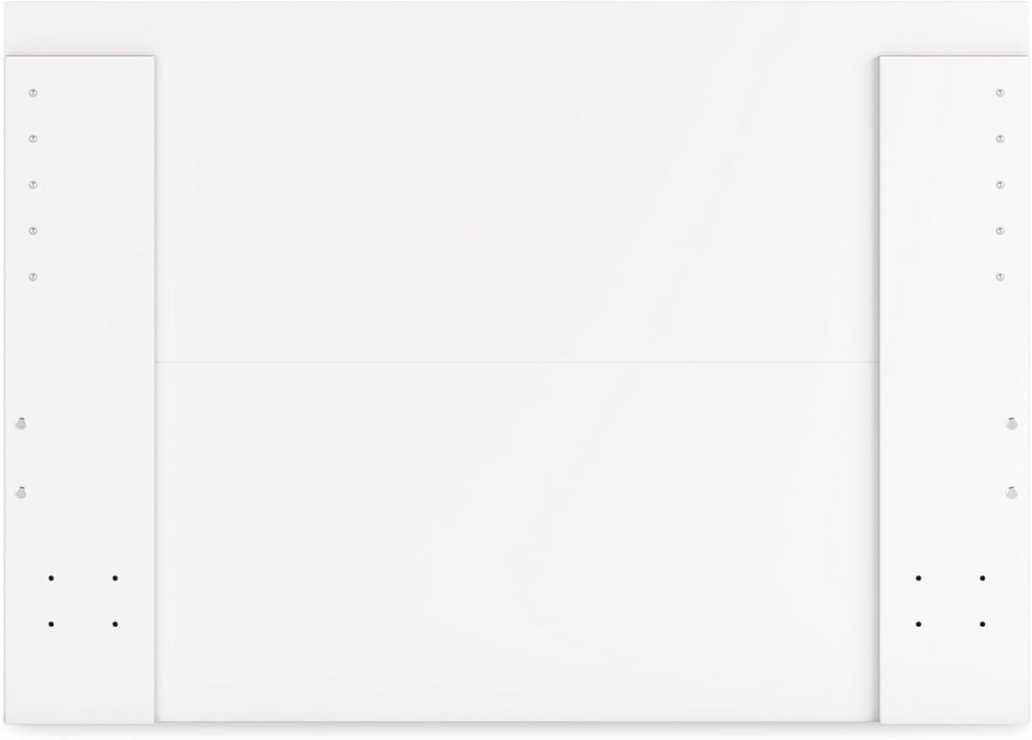 imageSignature Design by Ashley Onita Minimalist 4Drawer Full Platform Bed with 2 Side Storage Foundation or Box Spring Not Needed WhiteWhite