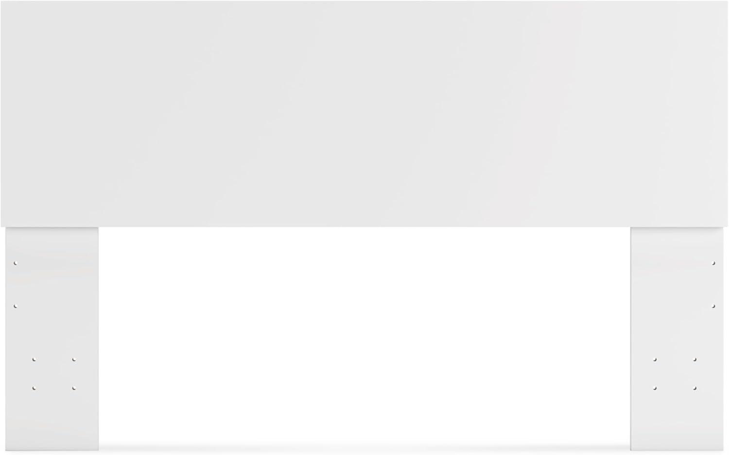 imageSignature Design by Ashley Onita Minimalist 4Drawer Full Platform Bed with 2 Side Storage Foundation or Box Spring Not Needed WhiteWhite