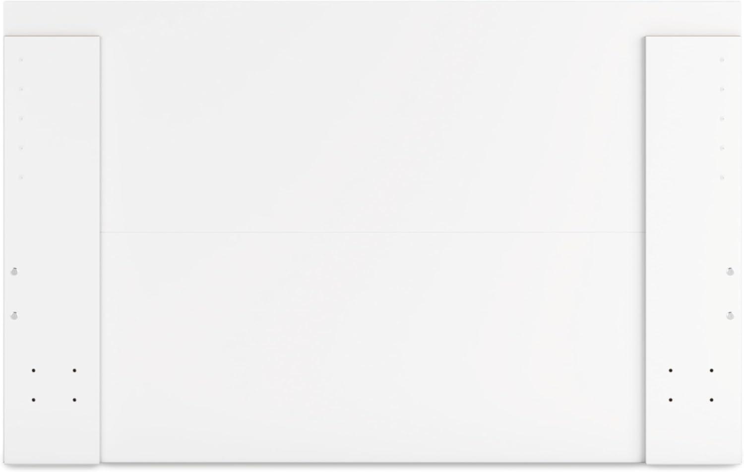 imageSignature Design by Ashley Onita Minimalist 4Drawer Full Platform Bed with 2 Side Storage Foundation or Box Spring Not Needed WhiteWhite