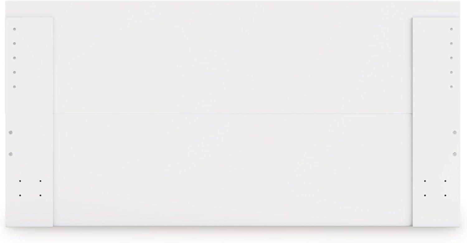 imageSignature Design by Ashley Onita Minimalist 4Drawer Full Platform Bed with 2 Side Storage Foundation or Box Spring Not Needed WhiteWhite