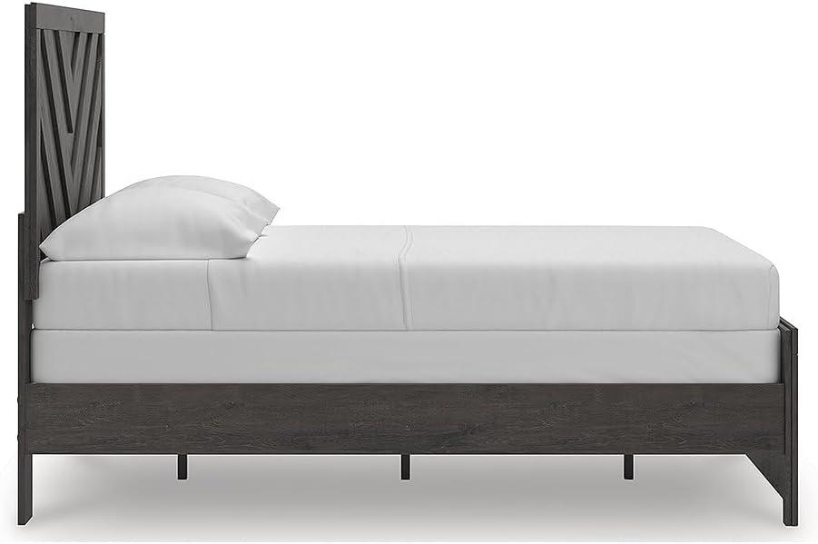 imageSignature Design by Ashley Prendonea Farmhouse Full Panel Bed Foundation or Box Spring Needed GrayFull