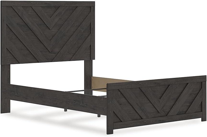 imageSignature Design by Ashley Prendonea Farmhouse Full Panel Bed Foundation or Box Spring Needed GrayFull