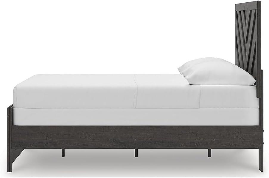 imageSignature Design by Ashley Prendonea Farmhouse Full Panel Bed Foundation or Box Spring Needed GrayFull